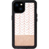 Rose Gold Herringbone iPhone 15 Plus Waterproof Case