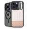 Rose Gold Herringbone iPhone 15 Pro Kickstand Case