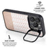 Rose Gold Herringbone iPhone 15 Pro Max Kickstand Case