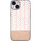 Rose Gold Herringbone iPhone 15 Skin