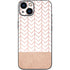 Rose Gold Herringbone iPhone 15 Skin