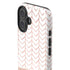 Rose Gold Herringbone iPhone 16 Impact Case