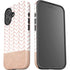 Rose Gold Herringbone iPhone 16 Impact Case
