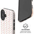 Rose Gold Herringbone iPhone 16 Magsafe Impact Case