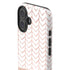 Rose Gold Herringbone iPhone 16 Plus Impact Case