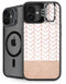 Rose Gold Herringbone iPhone 16 Plus Kickstand Case
