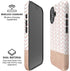 Rose Gold Herringbone iPhone 16 Plus Magsafe Impact Case
