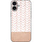 Rose Gold Herringbone iPhone 16 Plus Skin