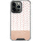 Rose Gold Herringbone iPhone 16 Pro Clear Case