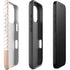Rose Gold Herringbone iPhone 16 Pro Impact Case