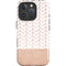 Rose Gold Herringbone iPhone 16 Pro Magsafe Impact Case