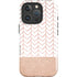 Rose Gold Herringbone iPhone 16 Pro Max Impact Case