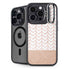 Rose Gold Herringbone iPhone 16 Pro Max Kickstand Case
