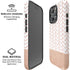 Rose Gold Herringbone iPhone 16 Pro Max Magsafe Impact Case