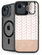 Rose Gold Herringbone iPhone 16e Kickstand Case