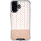 Rose Gold Herringbone iPhone 17 Clear Case