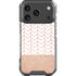 Rose Gold Herringbone iPhone 18 Pro Clear Case