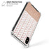 Rose Gold Herringbone iPhone X/XS Clear Case