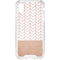 Rose Gold Herringbone iPhone XS Clear Case