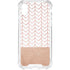 Rose Gold Herringbone iPhone XS Clear Case