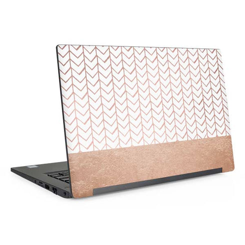 Rose Gold Herringbone Dell Latitude Skin