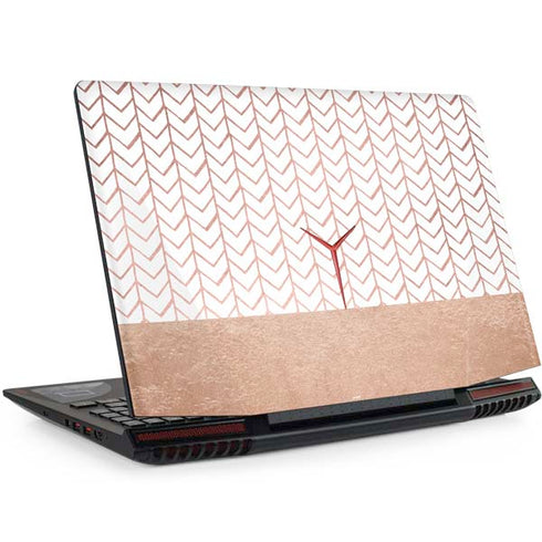 Rose Gold Herringbone Legion Y720 Skin