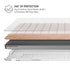 Rose Gold Herringbone MacBook Pro 14in (2021-24) Case plus Skin