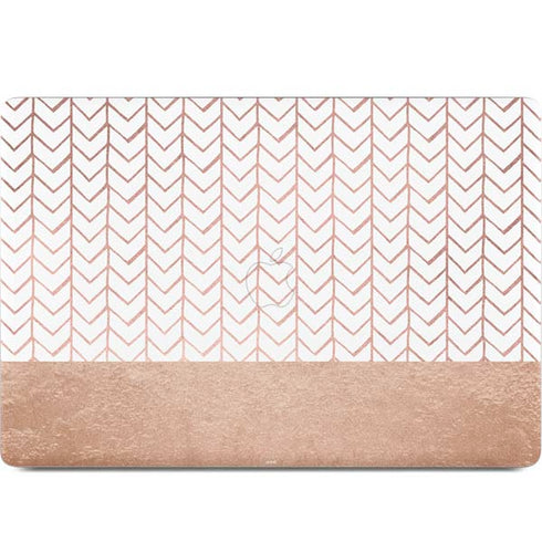 Rose Gold Herringbone MacBook Skins
