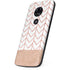 Rose Gold Herringbone Moto E5 Play Skin