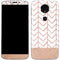 Rose Gold Herringbone Moto E5 Plus Skin