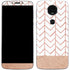 Rose Gold Herringbone Moto E5 Plus Skin