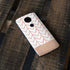 Rose Gold Herringbone Moto E5 Plus Skin