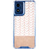 Rose Gold Herringbone Moto G 5G (2024) Clear Case