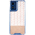 Rose Gold Herringbone Moto G Play 4G (2024) Clear Case