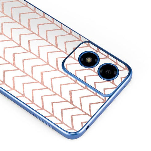 Rose Gold Herringbone Moto G Play 4G (2024) Skin