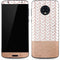 Rose Gold Herringbone Moto G6 Skin