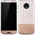 Rose Gold Herringbone Moto G6 Skin
