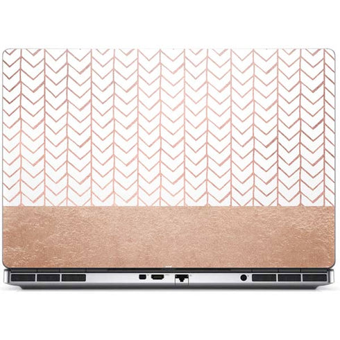 Rose Gold Herringbone Dell Precision Skin