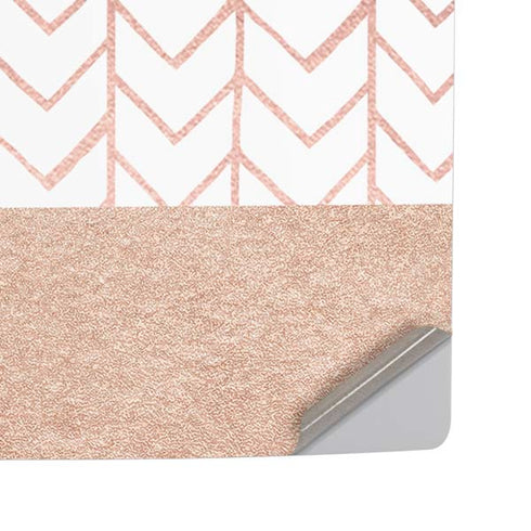 Rose Gold Herringbone PS5 Pro Disk Console Skin