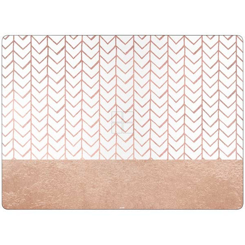 Rose Gold Herringbone Surface Laptop 7 15in Skin