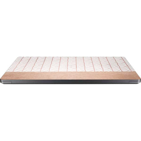 Rose Gold Herringbone Surface Laptop 7 15in Skin