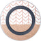 Rose Gold Herringbone Wireless Charger Skin