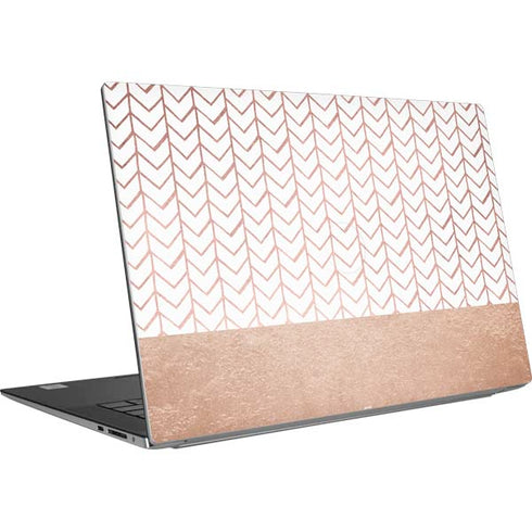 Rose Gold Herringbone Dell XPS Skin