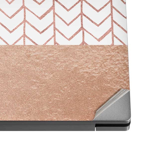 Rose Gold Herringbone Dell XPS Skin