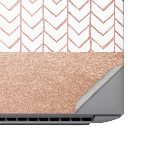 Rose Gold Herringbone HP ZBook Fury 16 G10 Skin