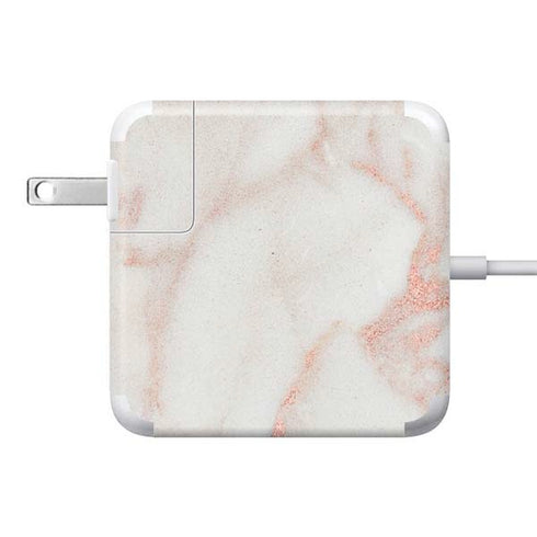 Rose Gold Marble 85W Power Adapter (15 and 17 inch MacBook Pro Charger) Skin