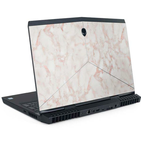 Rose Gold Marble Dell Alienware Skin