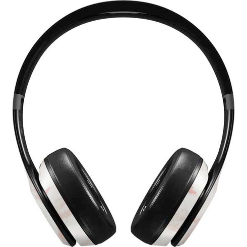 Rose Gold Marble Beats Solo 4 Wireless Headphones Skin