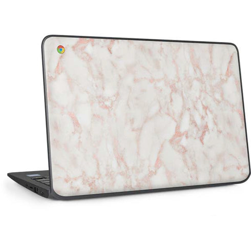 Rose Gold Marble HP Chromebook Skin