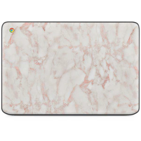 Rose Gold Marble HP Chromebook Skin
